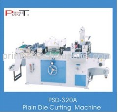 Adhesive label die cutting machine, plain die cutting machine