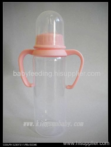 PP baby feeding bottle with handles