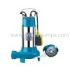 Submersible sewage pumps with cutting systems