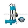 Submersible sewage pumps with cutting systems