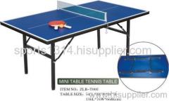 Mini table tennis table from double-star
