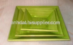 Bamboo Plate, Stunning bamboo plate, Lacquer Plate, pressed bamboo Plate, coiled bamboo Plate, Spun Bamboo Plate,