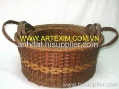 Rattan basket, Rush basket,Seagrass basket, Water Hyacinth basket, willow basket, wicker basket