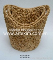 Water Hyacinth basket, bamboo basket, willow basket, wicker basket