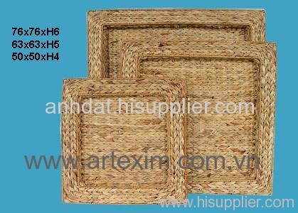 Water Hyacinth tray, bamboo tray, willow tray, wicker tray