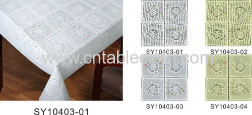 PVC Printing Lace Tablecloth