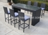 Garden furniture wicker bar set