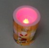 Battery powered electric flickering candle light