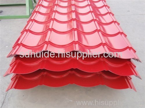 color steel roof tiles