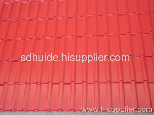 color corrugated steel tiles