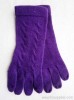 acrylic jacquard knitted gloves
