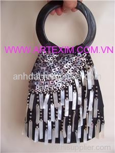 Mother of Pearl Handbag, Mop Handbag, Shell Handbag, evening Handbag, Shoulder Handbag, abalone handbag