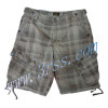 Cargo Shorts with Checked Print