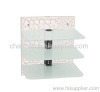 3 Shelf Clear Tempered Glass DVD Player Mount