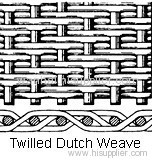 twill dutch weave filter cloth