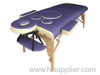 2-SECTION PORTABLE WOOD PREGNANT WOMAN MASSAGE TABLE