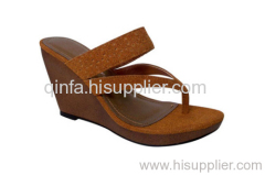 Strap Thong Wedge Sandal