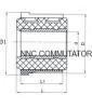 Slotted Commutator without reinforced ring