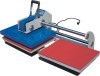 Upglide manual double stations heat press machine