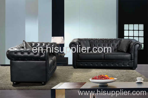 black PU sofa,391#,L2+L3 for living room