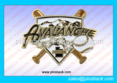 Baseball trading pin badges/printing epoxy dome baseball lapel pin