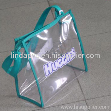 pvc cosmetic handle bag