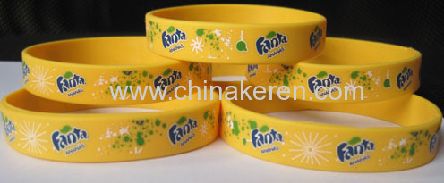 customize embossed printing Silicone Band