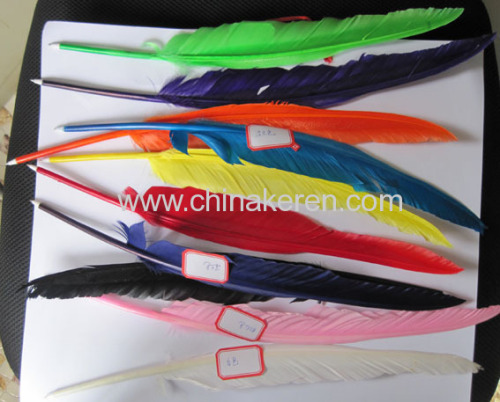 Feather colors Promotional Pens with printed logo