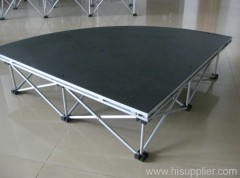 portable stage with adjustable height for various kinds of events