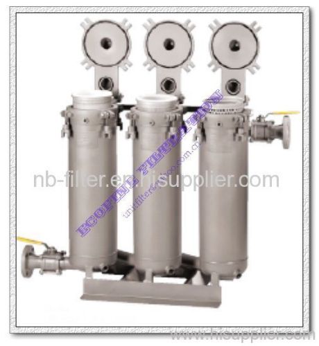 Parallel Stainless Steel Bag Filter Housings