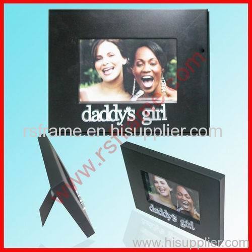 black wood photo frame with FRIEND letter