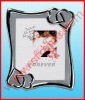 promotional gifts silver plated plastic photo frame