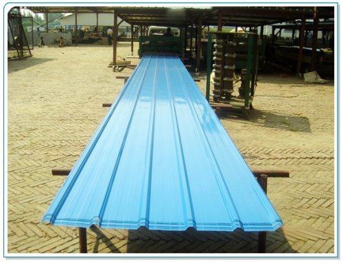 Color corrugated sheet