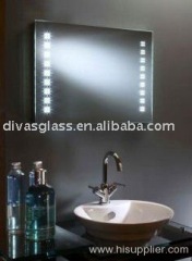 Hotel bathroom mirror defoggers with mirror demisting