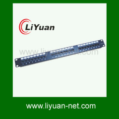 24 port cat 5e patch panel with led indicator