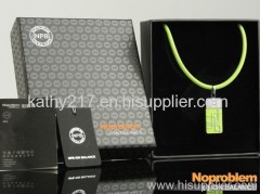 Noproblem NECKLACE PO68 with Premum box Titanium Germanium Magnetic NECKLACE