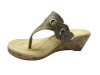 Cork Wedge Thong Sandal