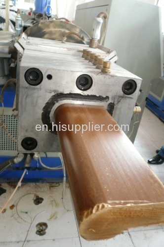 Wood plastic profile machine