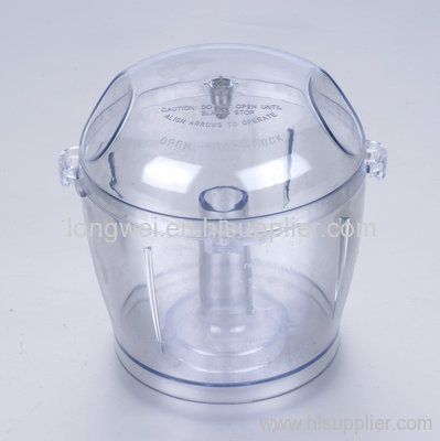 Clear plastic part