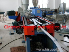 PE single wall corrugated pipe making line