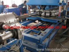 PE double wall corrugated pipe production line