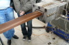 PE wood-plastic profile machine