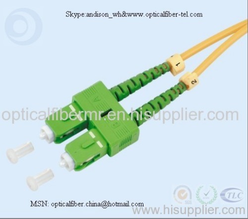 SC APC Duplex Optical Fiber Patch Cord