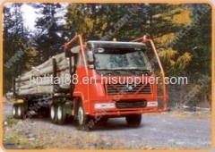 Log transpoting trailer