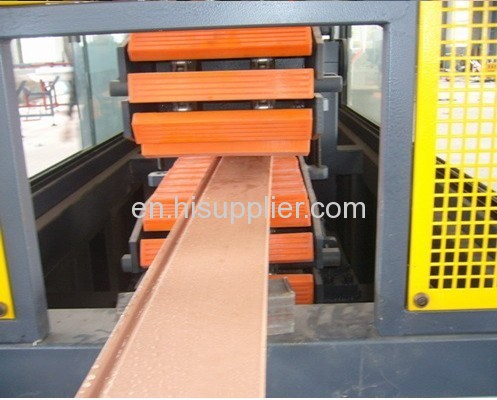 wood plastic composite profiles production line