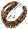 Stone beads neckalce set