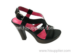 Open Toe Straped Pump