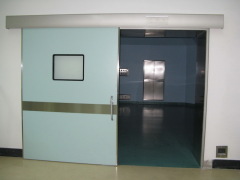 powder coated steel automatic sliding hermetic doors for operation rooms