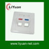 45 degree 86x86 networking wall face plate