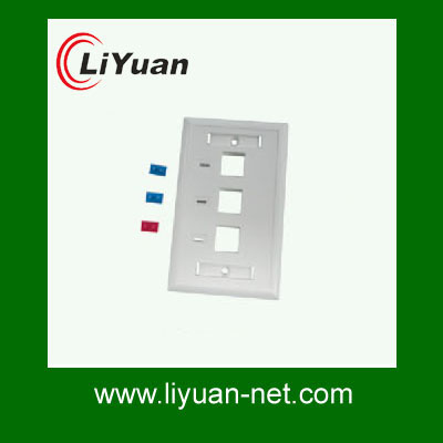 120 type network wall face plate